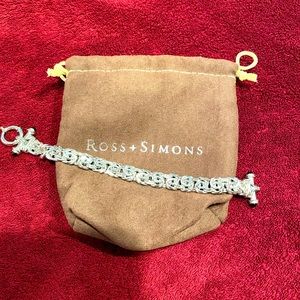 Sterling silver Byzantine bracelet with black onyx